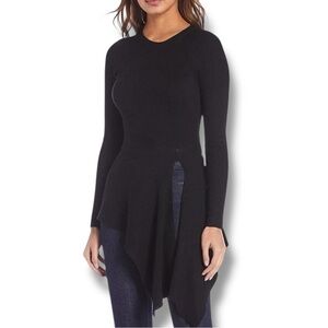 NWT Antonio Melani Black Monica Asymmetrical Sweater - Size XL